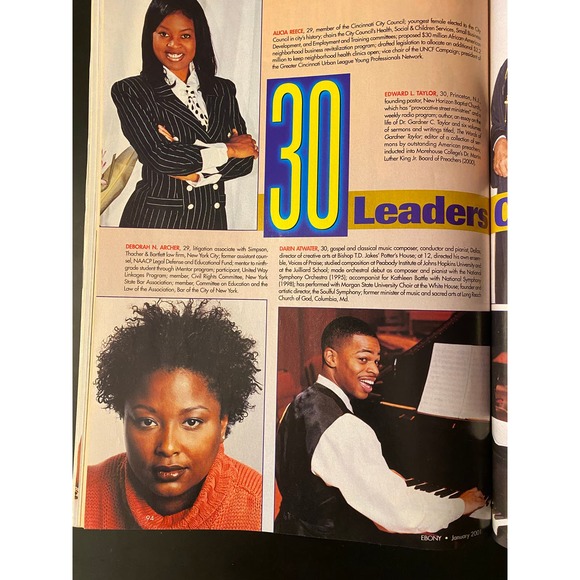 Ebony Magazine, January 2001, Swimsuit Issue, "CEO$ of Hip Hop," Cover Story - Picture 7 of 12